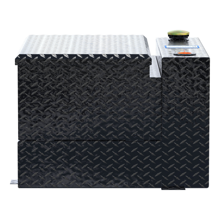 UWS Gloss Black 50-Gallon Combo Aluminum Transfer Tank Model TT-50-COMBO-BLK