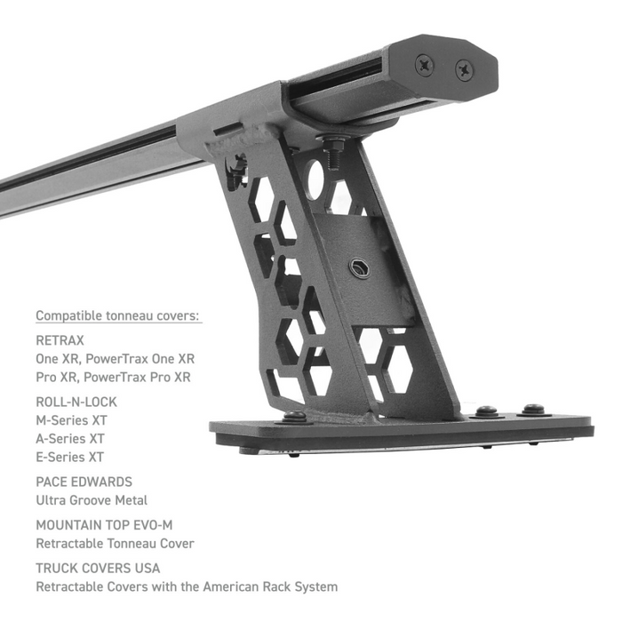 Go Rhino XRS Cross Bars  Bed Rail Kit for Full/Mid Sized Trucks W/Tonneau Cover T-Tracks Model 5935015T