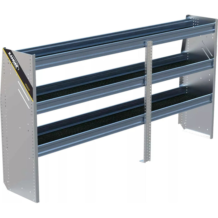 Ranger Design N4 3 Tray Aluminum Van Shelving for Low Roof Vans 16"x84"x44.5" Model N4-RA84-3