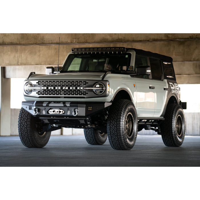 DV8 Offroad 2021-2025 Ford Bronco Mto Series Winch Front Bumper Model FBBR-01