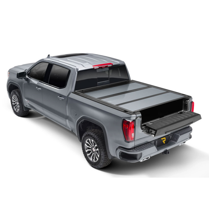 UnderCover Fusion Hard Folding 2019 (New Body Style)-2025 Chevy Silverado/GMC Sierra 1500 6' 7" Bed with or without MultiPro Tailgate - Paint Code 41 Black Model AR12023L-41