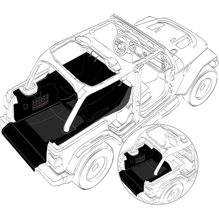 Smittybilt GEAR Cargo Liner - Black (18+ JLU) Model 87401