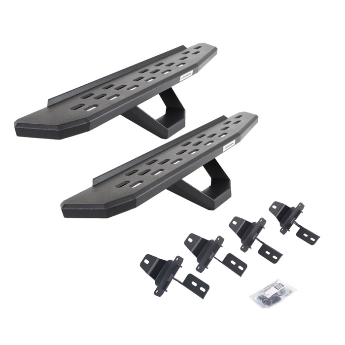 Go Rhino RB30 Running Boards with Mounting Brackets With 1 Pair Drop Steps Kit Model 6969274810PC