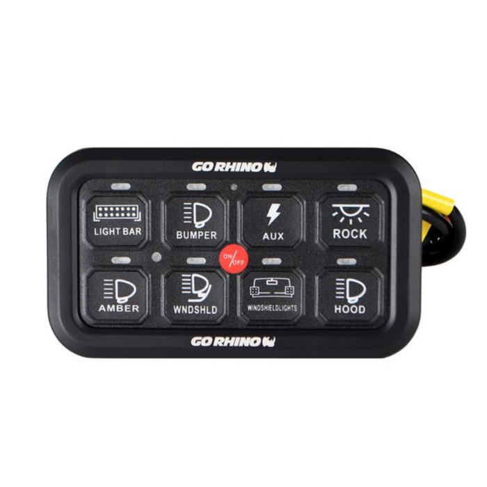 Go Rhino RGB/Bluetooth 8-Channel Light Switch Controller with RF Control Model 758CHSCRRF