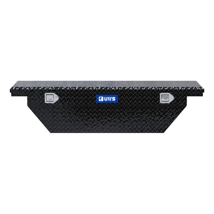 UWS 60" Angled Truck Tool  Box - Low Profile Model TBS-60-A-LP-BLK