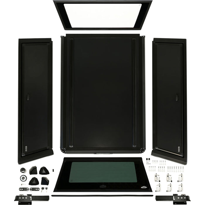 Westin EXP Truck Cap with Solid Front Glass Matte Black Model 16-15505