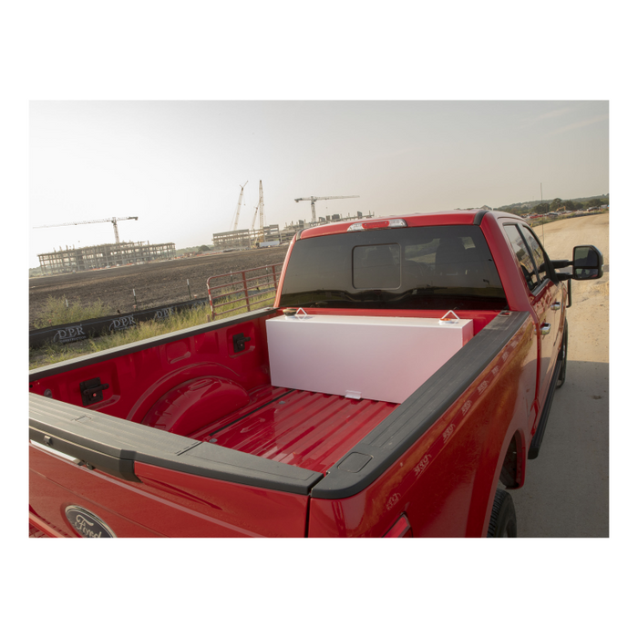 UWS White 45-Gallon Vertical Steel Transfer Tank Model ST-45-R-W