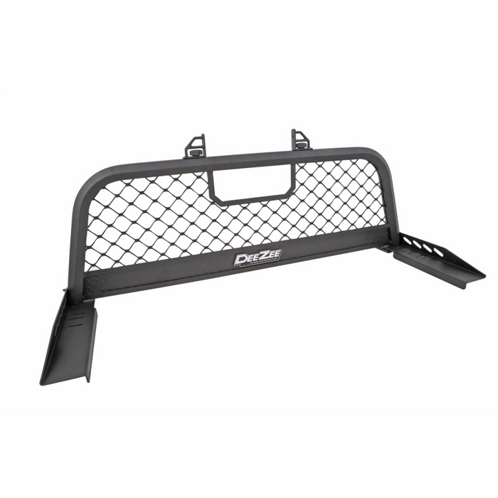 Dee Zee Aluminum Front Cab Rack W/Mesh Texture Black Model DZ95050RTB