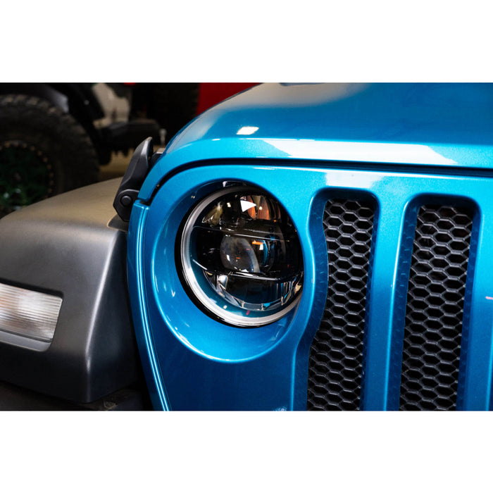DV8 Offroad 2020-2025 Jeep Gladiator JT Wrangler LED Headlights Model HLCJL-02