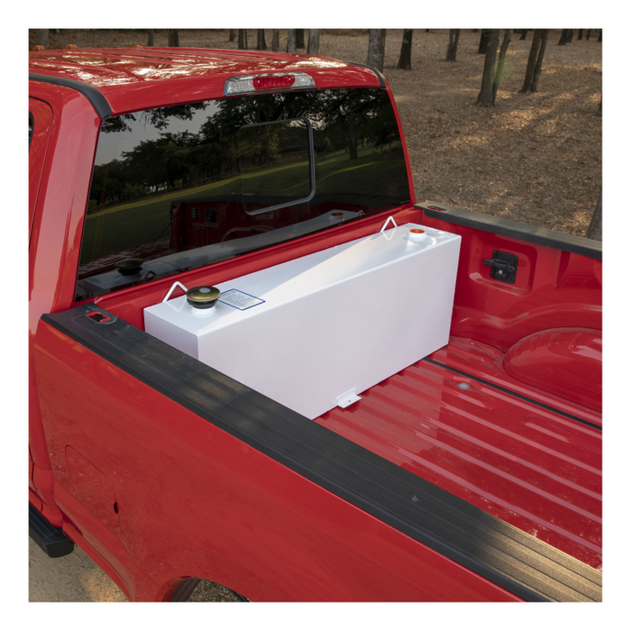 UWS White 45-Gallon Vertical Steel Transfer Tank Model ST-45-R-W