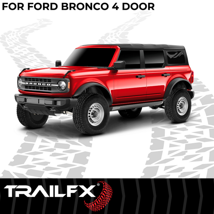 TrailFX Overland Running Boards Black Steel Model ORB001
