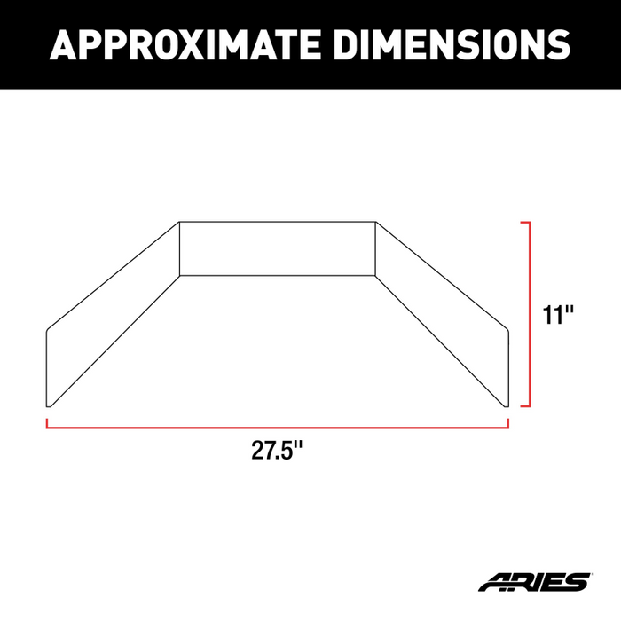 ARIES TrailCrusher Jeep Wrangler, Gladiator Steel Front Bumper Angular Brush Guard Model 2156050