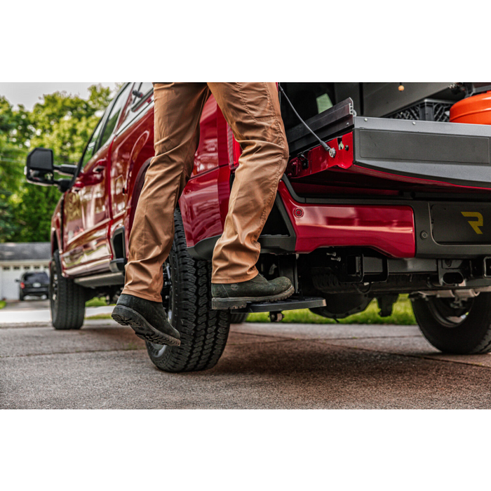 AMP Research Bedstep Flip Down Bumper Bed Step Model 75330-01A
