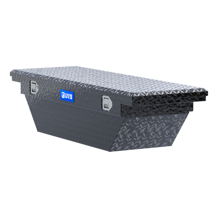 UWS 60" Angled Truck Tool  Box - Low Profile Model TBS-60-A-LP-BLK