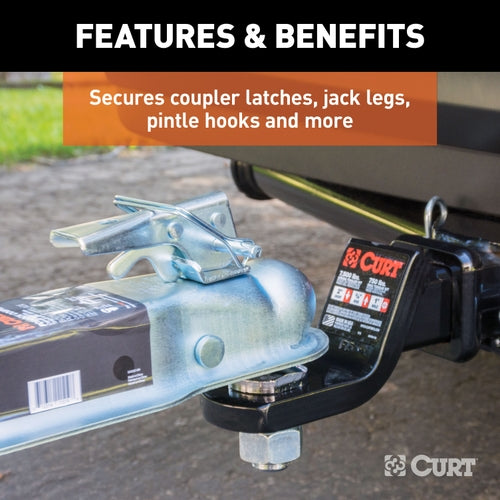 CURT Trailer Coupler Pin, 1/4-Inch Diameter x 2-3/4-Inch Long Model 25080