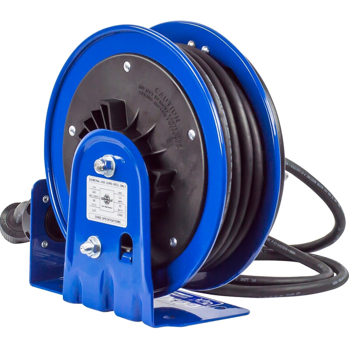 Coxreels PC10 Series Compact Spring Driven Cord Reel Single Receptacle 12 GA x 30 ft. - Cord Included Model PC10-3012-A