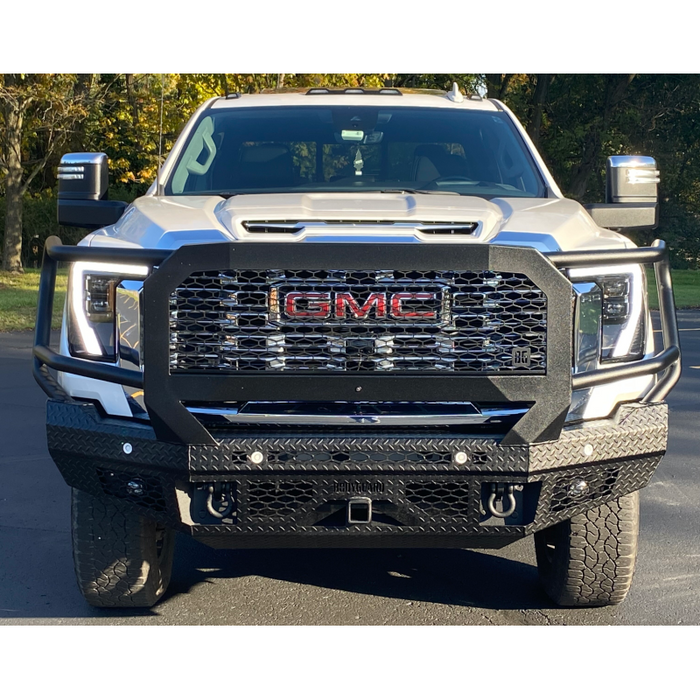 Bodyguard FT Front Extreme - Sensor Cutouts Fog Cutouts Receiver W/ Mesh Grille No Camera Harness Bare Metal Model JEG24BYBMN