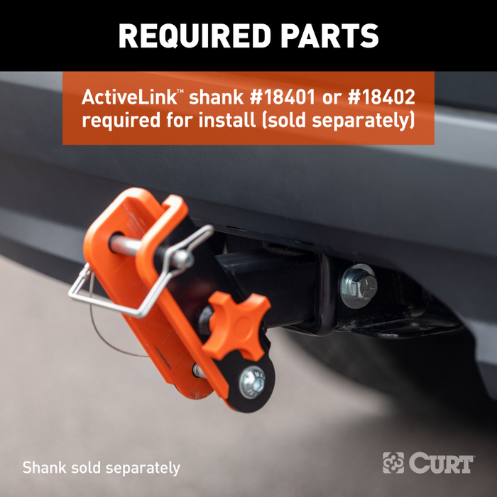CURT ActiveLink Ball Mount, 2" Ball, 3,500 lbs. GTW Model 18416