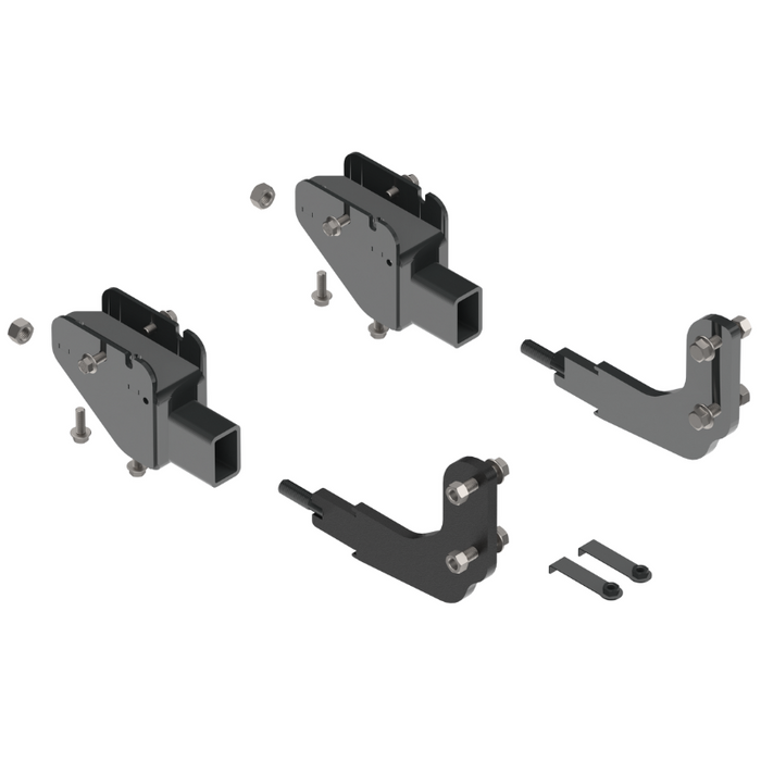 Ex-Guard Kit Extreme-Duty Full-Height Coverage Black Grille Guard Kit w/ Mounting Bracket Model CV-19MSP-50B-CV-19MSP-BR10