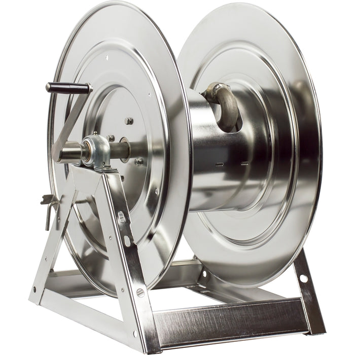 Coxreels 1175-SS Series Stainless Steel Hand Crank Hose Reel 1 in. x 100 ft. 3000 PSI - No Hose Model 1175-6-100-SS