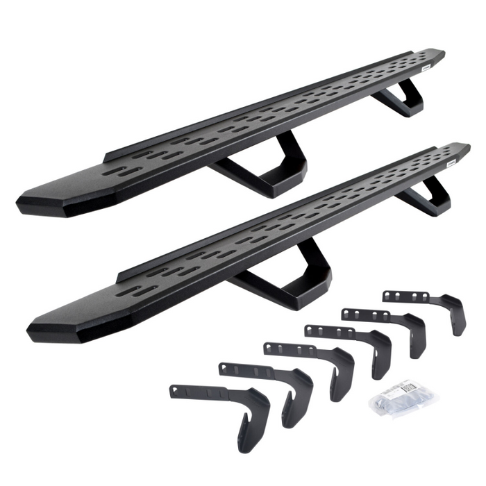 Go Rhino RB30 Running Boards with Mounting Brackets With 2 Pairs Drop Steps Kit Model 6961808720PC