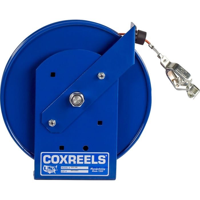 Coxreels SDH Series Hand Crank Static Discharge Stainless Steel Cable Reel 200 ft. - Hose Included Model SDH-200-1