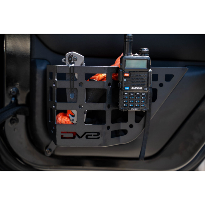 DV8 Offroad 2011-2018 Jeep Wrangler 4-Door Rear Door Pocket Molle Panels Model MPJK-06