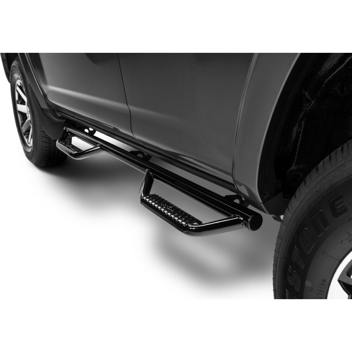 N-Fab Wheel To Wheel Side Steps Gloss Black Steel Model T1464R-GB