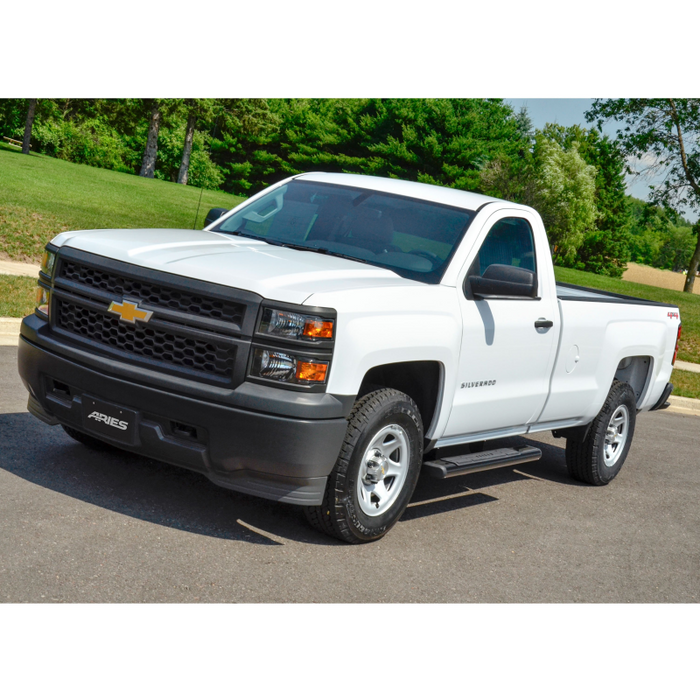 ARIES 6" x 53" Black Aluminum Oval Step Nerf Bars Model 4445017