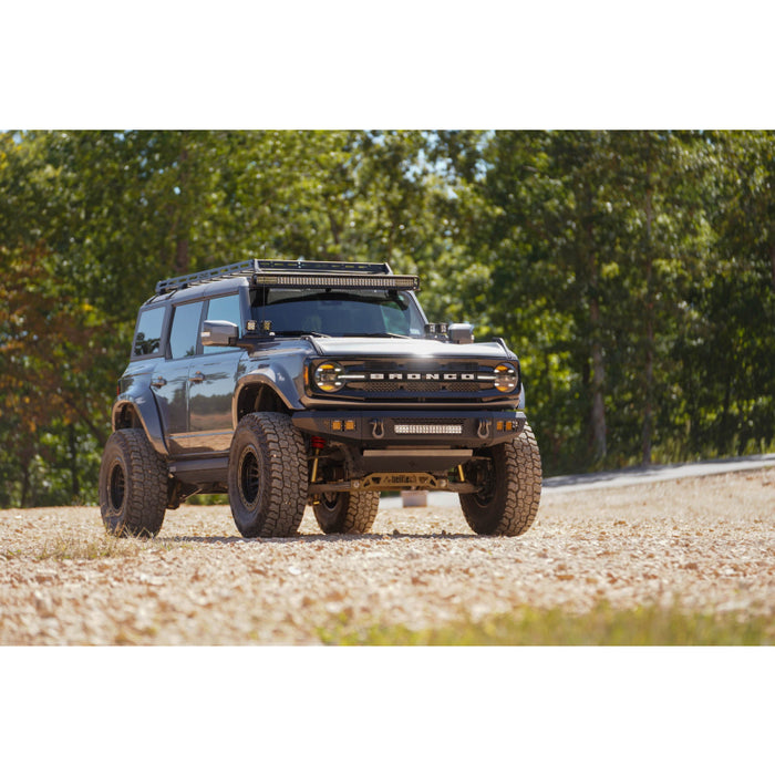 DV8 Offroad 2021-2025 Ford Bronco Oe Plus Series Front Bumper V2 Model FBBR-06