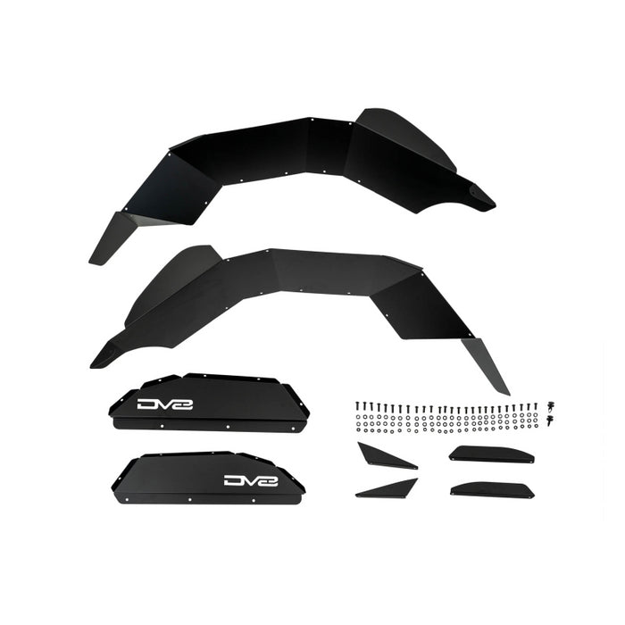 DV8 Offroad 2020-2025 Jeep Gladiator JT Rear Inner Fenders Model INFEND-07RB