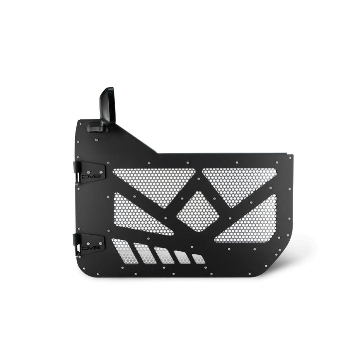 DV8 Offroad 2018-2025 Jeep Gladiator JT WranglerJL JLU Front Half-Doors With Alum Mesh Model HDJL-01F