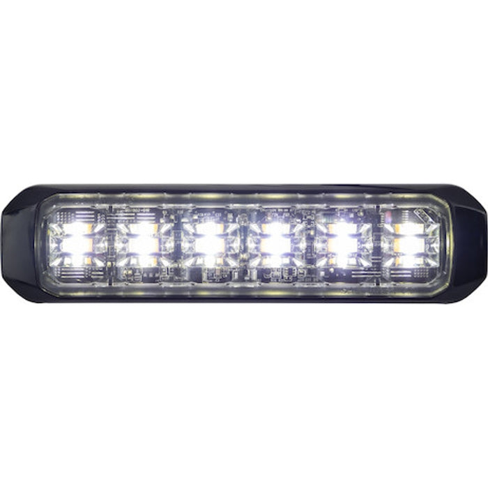 Buyers Products 5 Inch Wide Angle Tri-Color LED Amber/Blue/Clear Strobe Light Model 8891828