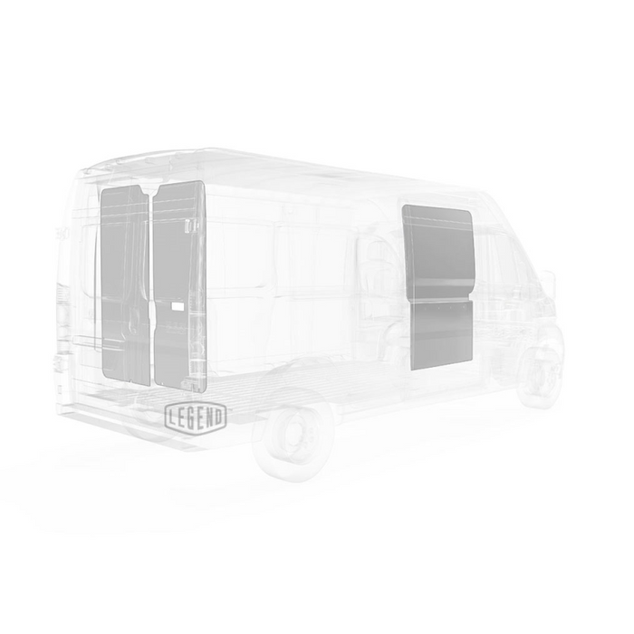 LEGEND EconoLite Door Liner Single Side Door RAM ProMaster (all WB lengths) Cargo Van HR - Textured Grey Model 07R00-20-H