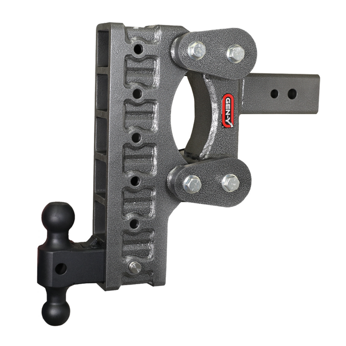 GEN-Y The BOSS TORSION-FLEX 3" Shank 12" Drop 2.4K TW 21K Hitch & GH-061 Dual-Ball Model GH-1816