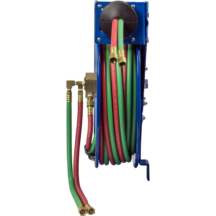 Coxreels EZ-SGW Series Safety System Side Mount Welding Hose Reel 1/4 in. x 75 ft. Oxy-Acetylene - Hose Included 200 PSI Model EZ-SG19W-175
