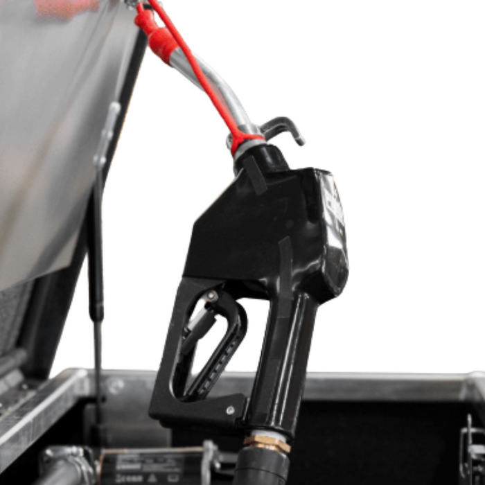 The FuelBox 13 GPM Transfer Pump W/ Hose & Nozzle Model TP13