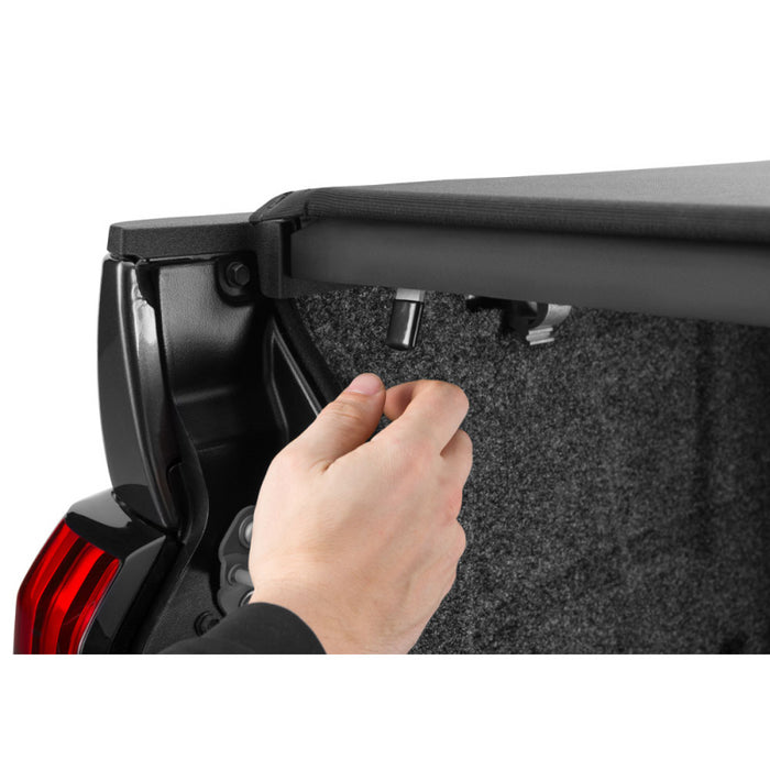 Truxedo Pro X15 Tonneau Cover - Black - 2022-2024 Toyota Tundra 5' 7" Bed with Deck Rail System Model 1464001