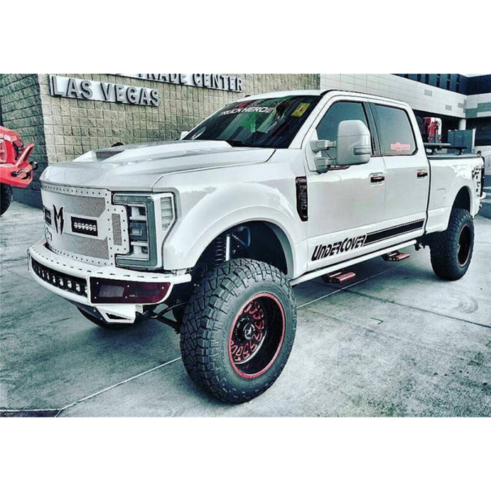 N-Fab M-RDS PreRunner Front Bumper W/Skid Plate For Select 17-22 F250/350 Textured Black Model F171MRDS-TX