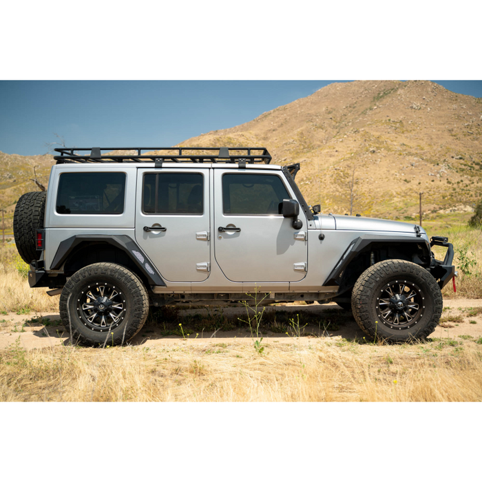 DV8 Offroad 2007-2018 Jeep Wrangler Front and Rear Fender Flares Model FDJK-09