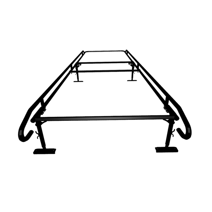 Service Body Material Rack TrailFX Ladder Rack 1000 LB Service Body Contractor Rack Black Steel M ...