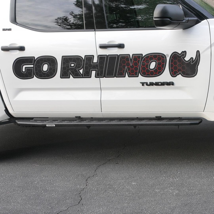 Go Rhino RB30 Running Boards with Mounting Bracket Kit Crew Max Only Model 69643687T