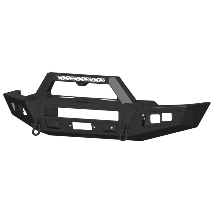 Bodyguard A2 Front Sport - W/O Sensor Cutouts W/O Mesh Grille With Camera Harness + Pod Bare Metal Model CCC24BNBNB