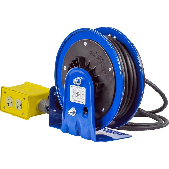 Coxreels PC10 Series Compact Spring Driven Cord Reel Quad Receptacle 12 GA x 30 ft. - Cord Included Model PC10-3012-B