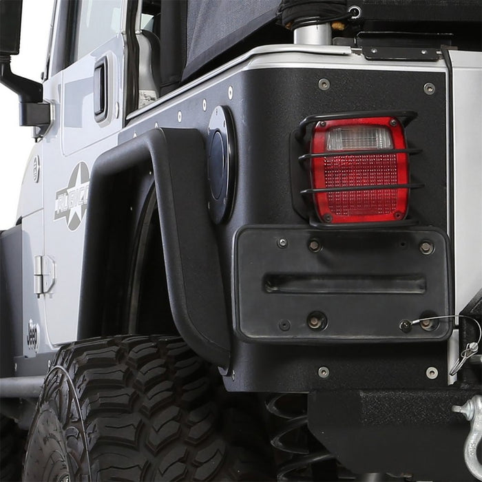 Smittybilt XRC Rear 3" Fender Flate Pair - Textured Black (97-06 TJ) Model 76875