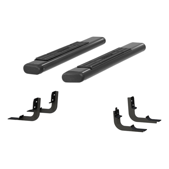 ARIES 6" x 53" Black Aluminum Oval Step Nerf Bars Model 4445043
