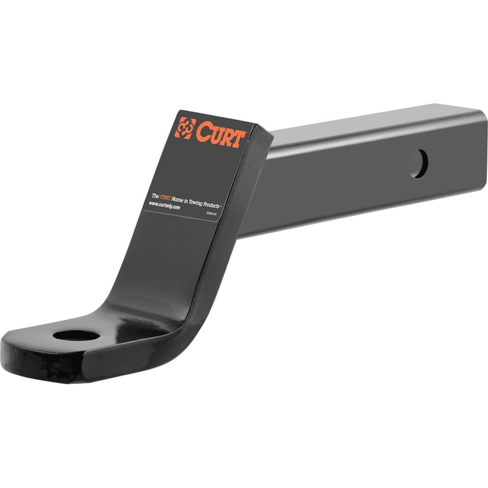 CURT Class 3 Trailer Hitch Ball Mount, Imported, Fits 2-Inch Receiver, 7,500 lbs, 1-Inch Hole, 4-Inch Drop, 2-Inch Rise Model 45860