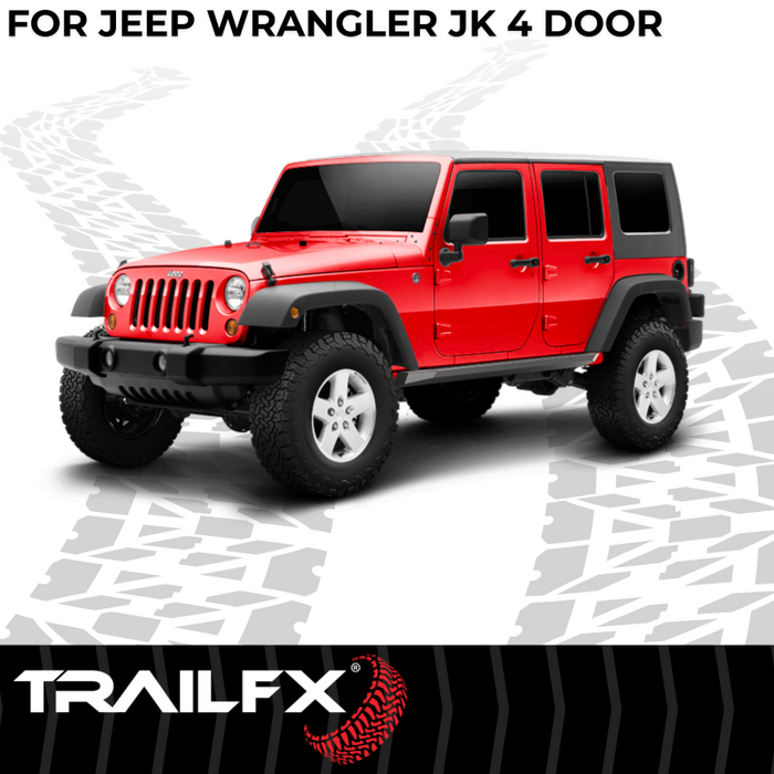 TrailFX Overland Running Boards Black Steel Model ORB005