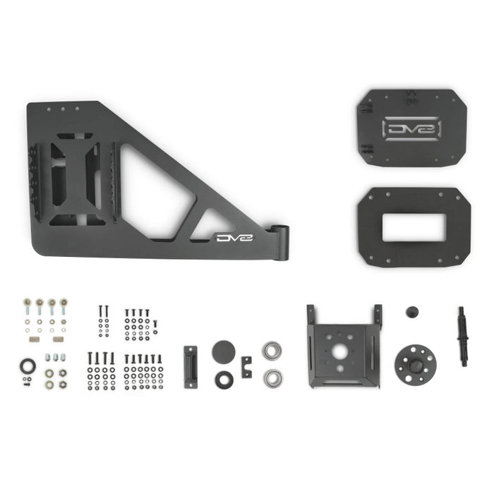 DV8 Offroad 2018-2025 Jeep Wrangler JL, JLU Mto Series Bumper Spare Tire Swing Gate Model TCJL-13