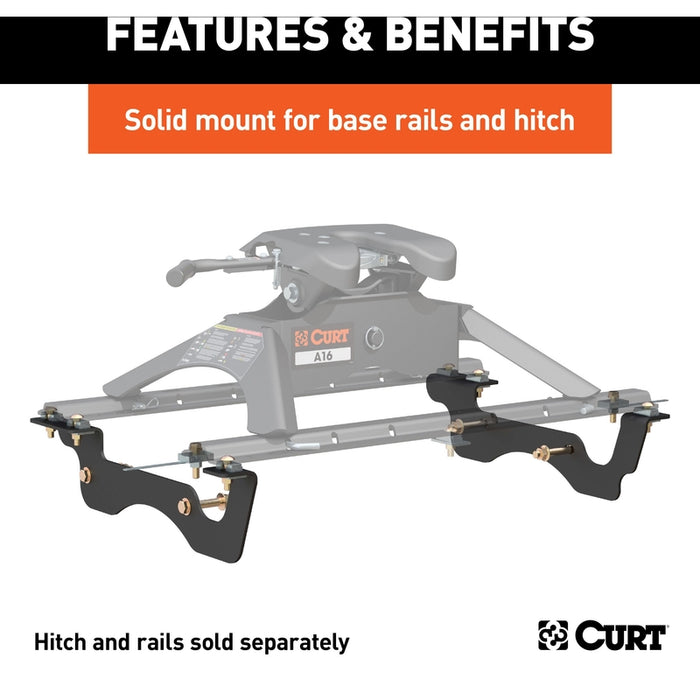 CURT 5th Wheel Installation Brackets, Fits Select Ford F-250, F-350 Super Duty Model 16432